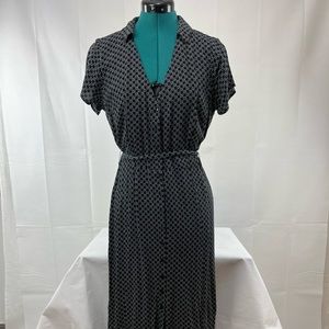 Abercrombie & Fitch Midi Button-up Shirt Dress